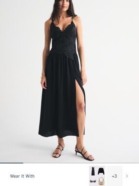 Abercrombie and Fitch Bra-Free Appliqué Dress